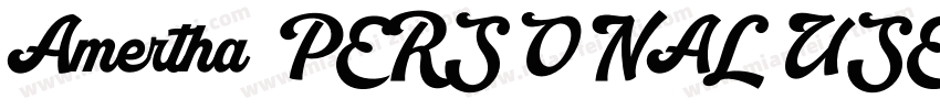 Amertha PERSONAL USE字体转换